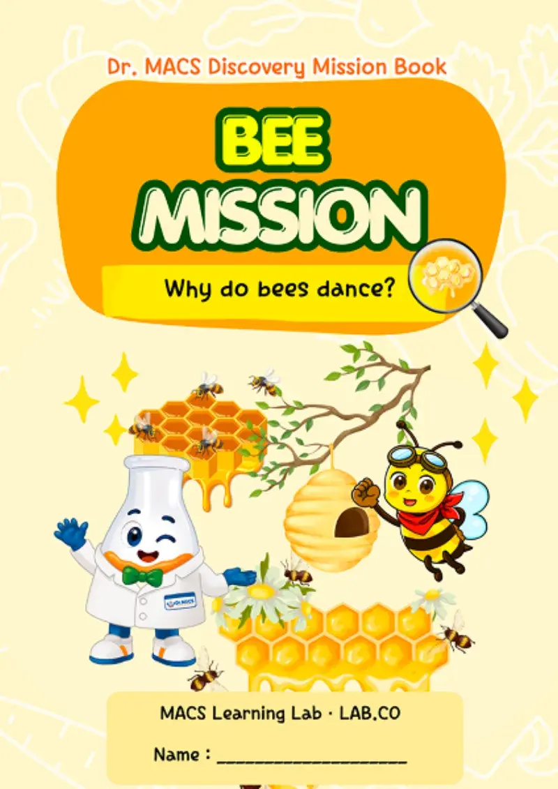 Bìa vở bài tập Food & Science chủ đề Ong mật